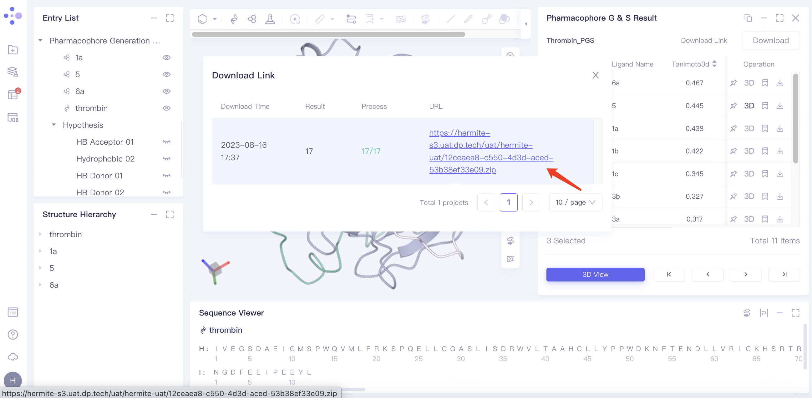 Pharmacophore Generation & Screening Hermite Docs